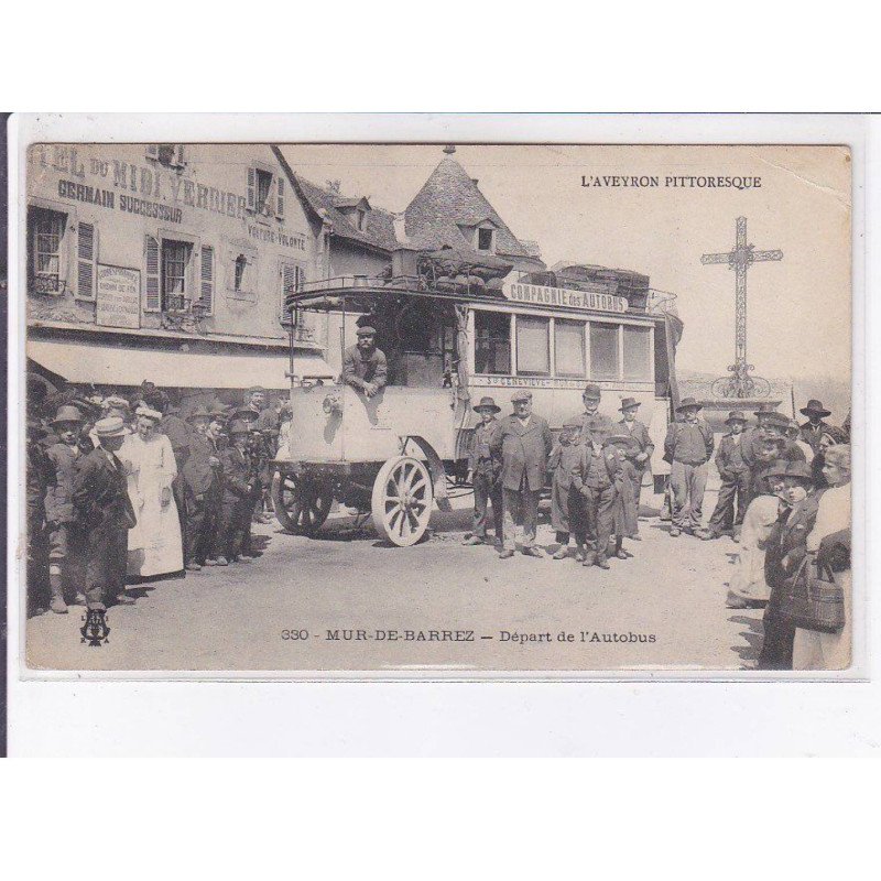 MUR-de-BARREZ: départ de l'autobus - état