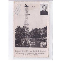 DOLE: autographe départ du saut de l'abbé volant, abbé Simon - état
