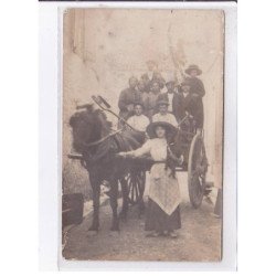 TOULENNE: par langon, personnages et attelage - très bon état