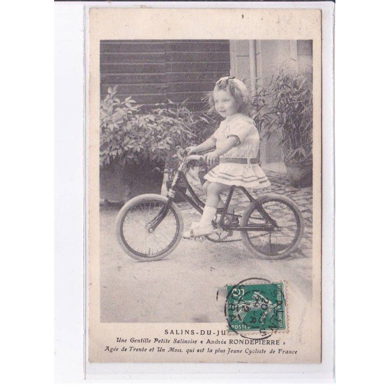 SALINS-du-JURA: une gentille petite salinoise "Andrée Rondepierre" - très bon état