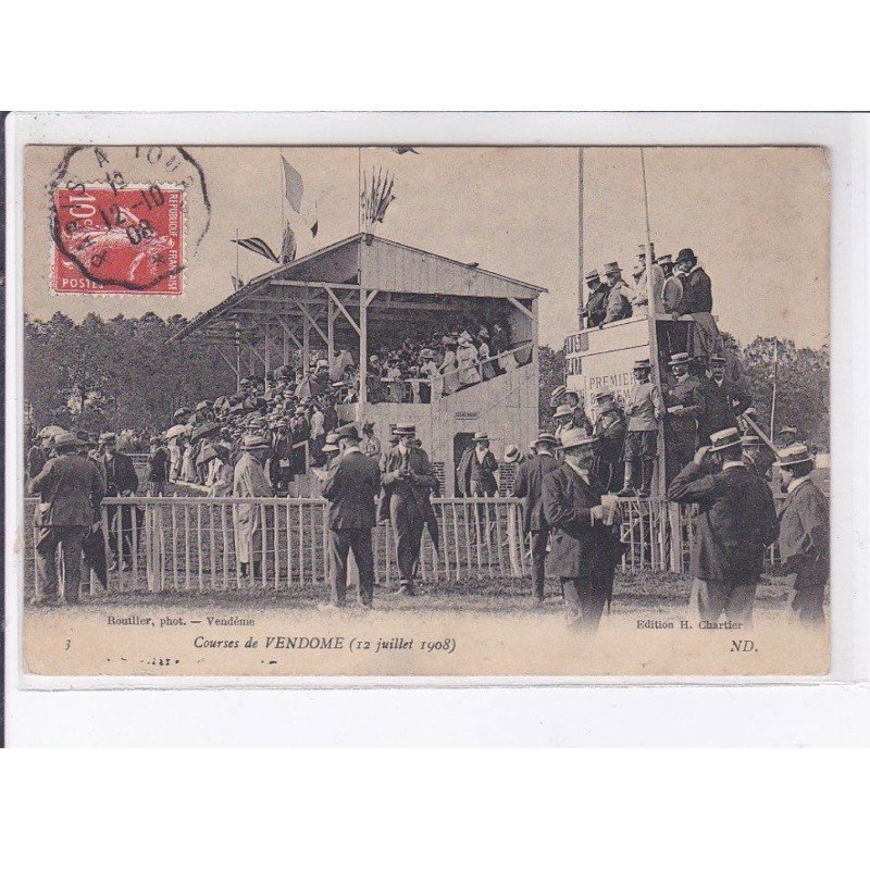 VENDOME: courses de vendôme 12 juillet 1908 - très bon état