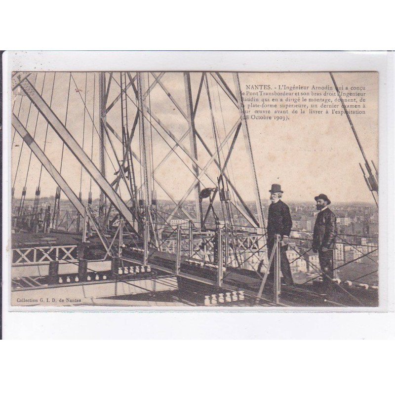 NANTES: l'ingénieur arnodin pont transbordeur - état traces