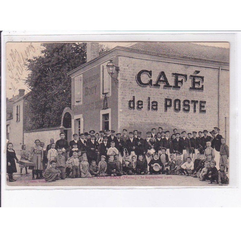 SAINT-BRICE: café de la poste - très bon état