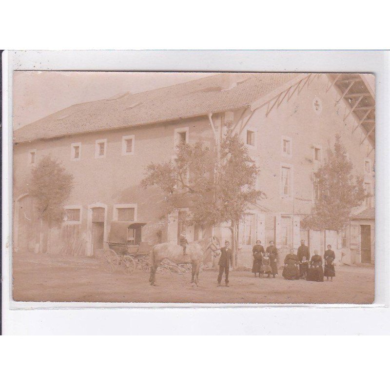 CUSEY: bâtiment , cheval, personnages - très bon état