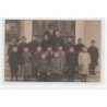 CHAPONNAY : carte photo de la classe d'école en 1918 - très bon état