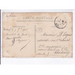 ARLEUF: vue du port de pont-charreau un jour de flottage - état