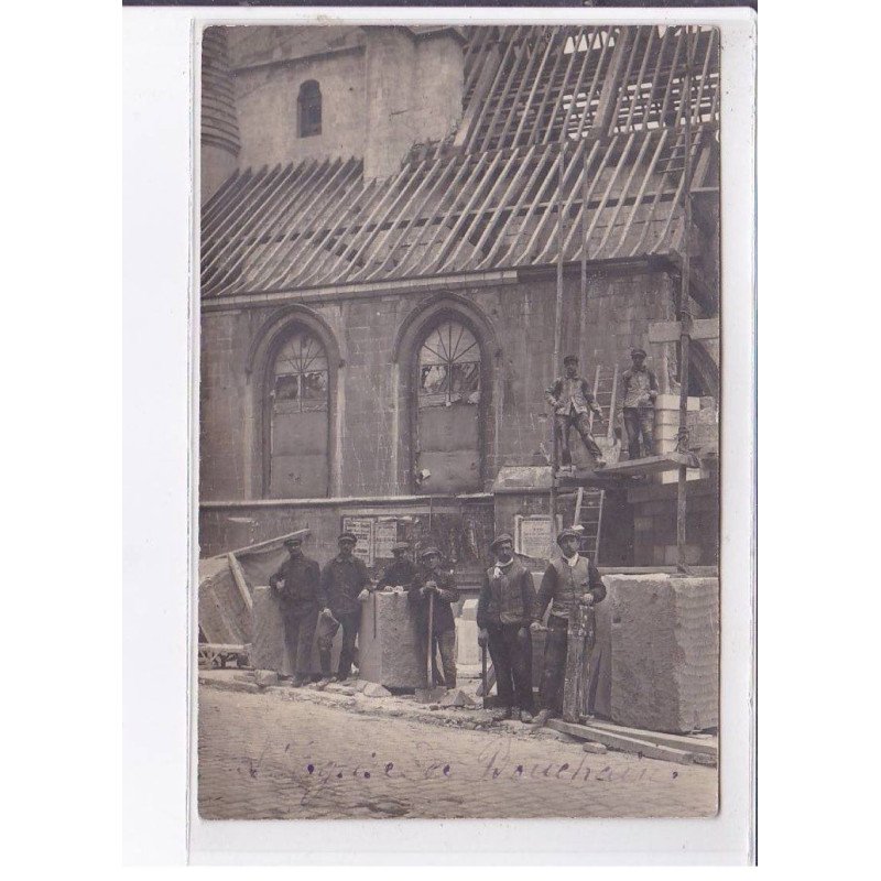 BOUCHAIN: église, tailleur de pierre - très bon état