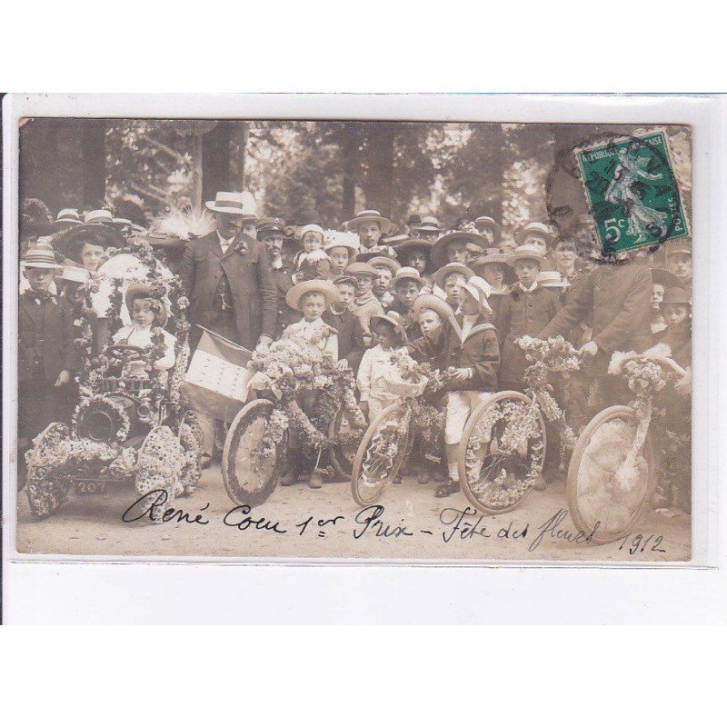 BEAUVAIS: autographe René Cocu de la fete des fleurs (velo) - très bon état
