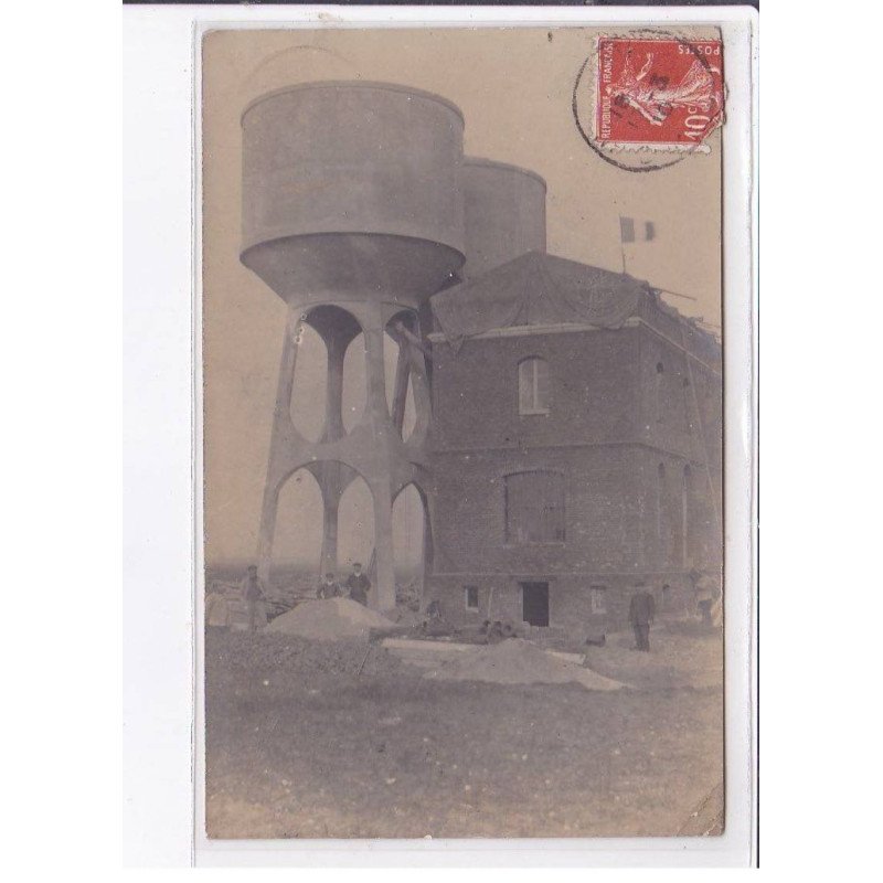 OISE: 2 CPA à localiser, chateau d'eau en construction (Estrées Saint Denis ?)- très bon état