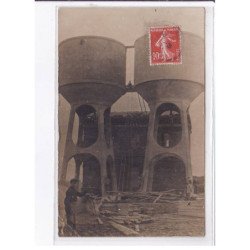 OISE: 2 CPA à localiser, chateau d'eau en construction (Estrées Saint Denis ?)- très bon état