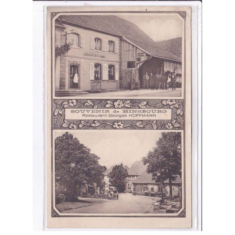 HINSBOURG: souvenir, restaurant georges hoffman - très bon état