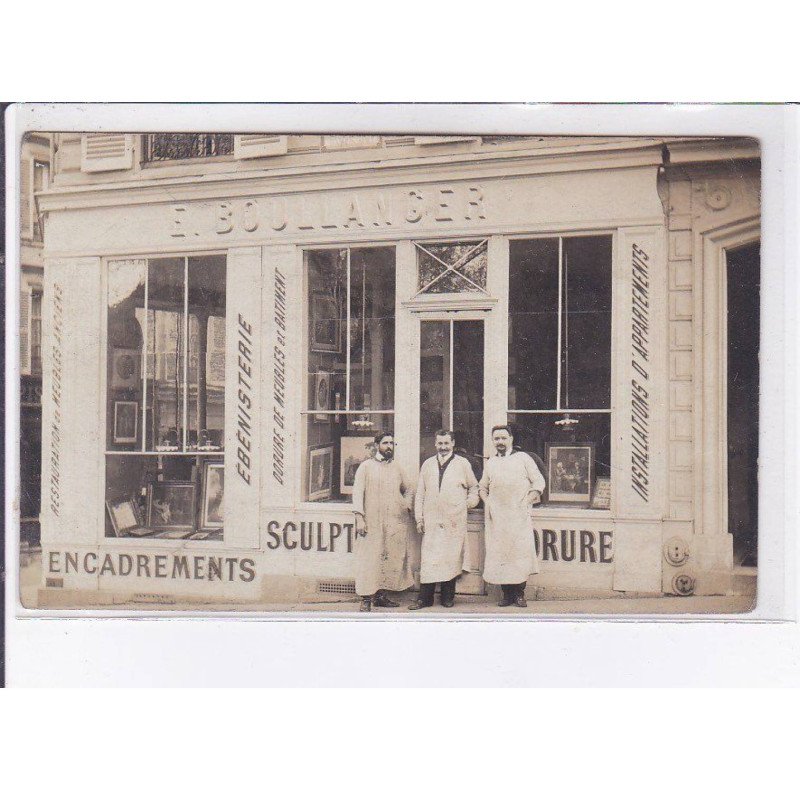 PARIS: 75017 rue de montenotte (plaque de rue) E. Boullanger - très bon état