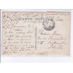 PARIS: bâtiment détruit, texte, photo - très bon état