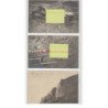 SAINTE ADRESSE : lot de 3 cartes-photo de cadavres lors de l'éboulement de la falaise de la Hère en 1905 - très bon état