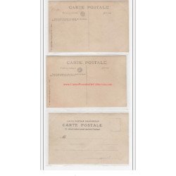 SAINTE ADRESSE : lot de 3 cartes-photo de cadavres lors de l'éboulement de la falaise de la Hère en 1905 - très bon état