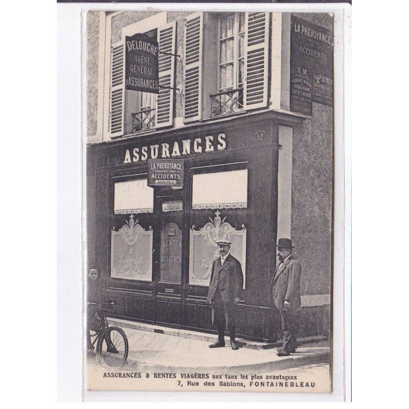 FONTAINEBLEAU: assurance et rentes viagères - très bon état