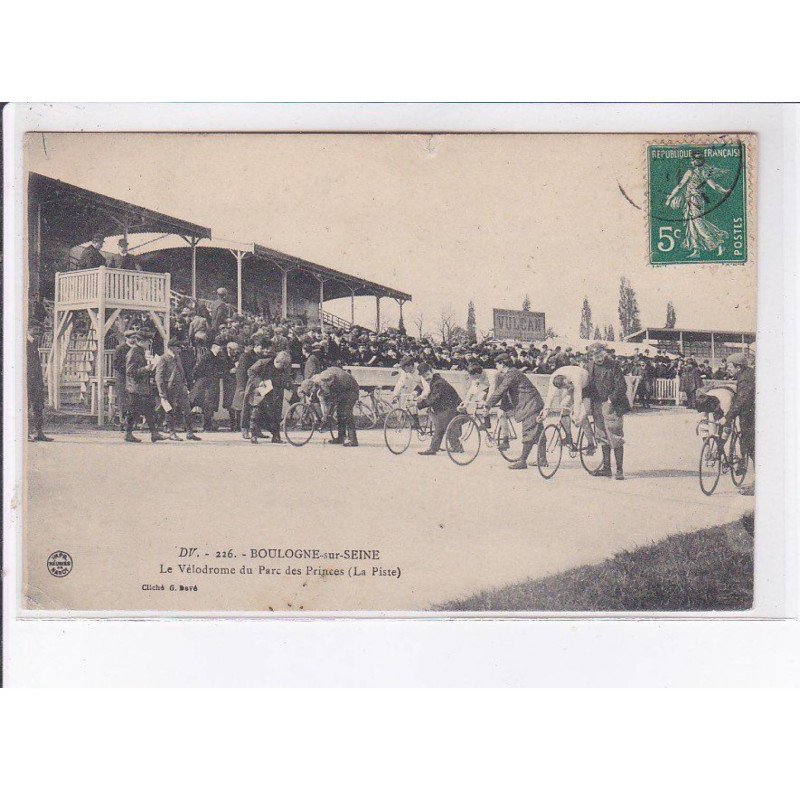 BOULOGNE-sur-SEINE: le vélodrome du parc des princes (la pistes) - état