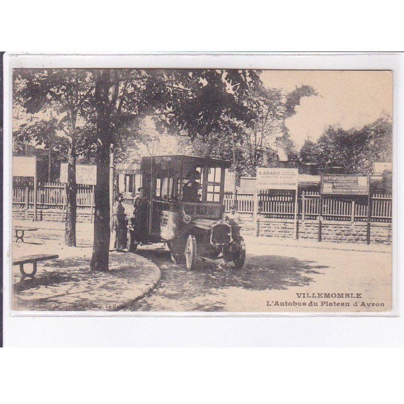 VILLEMOMBLE: l'autobus du plateau d'avron - très bon état