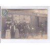 PARIS: 75015-  carte photo du marchnd de vins et liqueurs  au 18 rue linois immeuble détruit, F. Recoules -très bon état