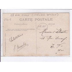 PARIS: 75015-  carte photo du marchnd de vins et liqueurs  au 18 rue linois immeuble détruit, F. Recoules -très bon état