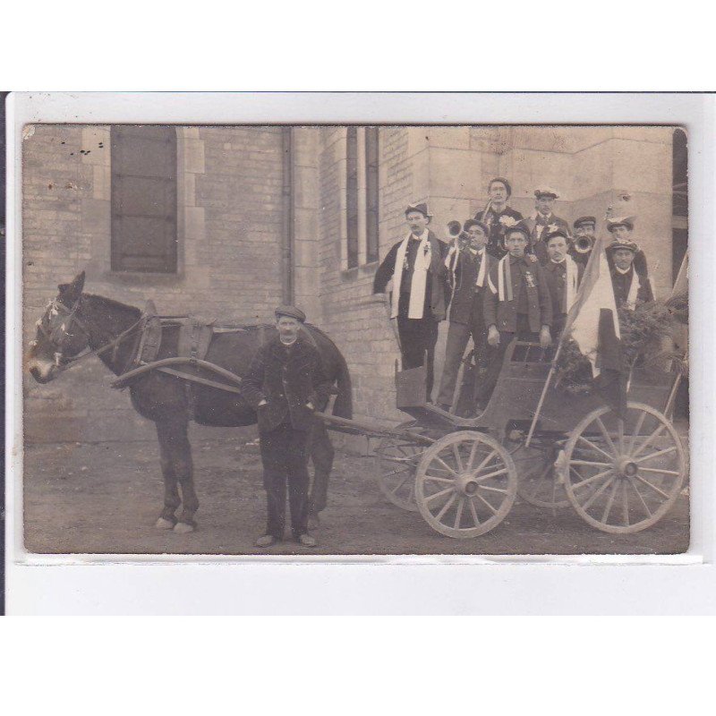 MERY-la-VALLEE: après la guerre 1914-1918 (attelage) - état