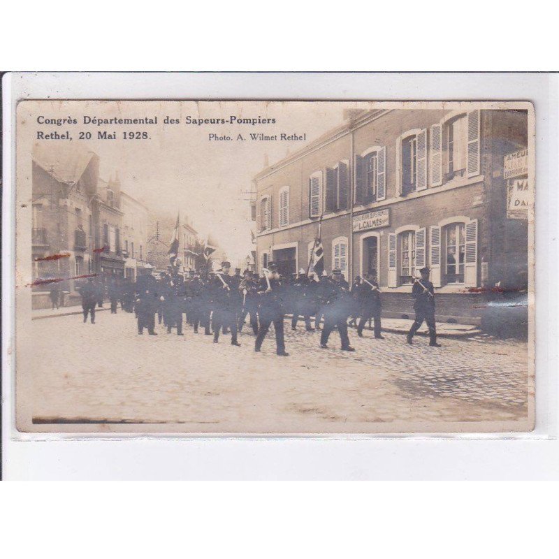 RETHEL: congrès départemental des sapeurs-pompiers 20 mai 1928 - état