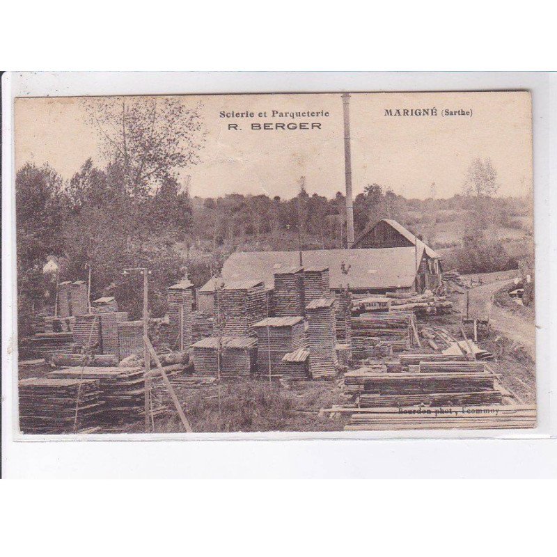 MARIGNE: scierie et parqueterie R. Berger - état