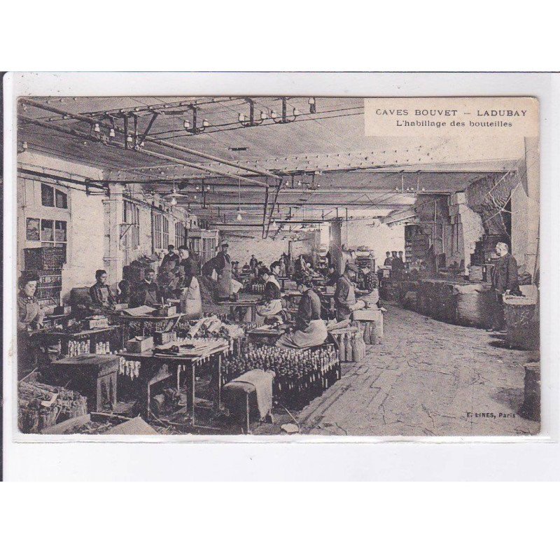 SAINT-HILAIRE SAINT-FLORENT: caves bouvet ladubay l'habillage des bouteilles - très bon état