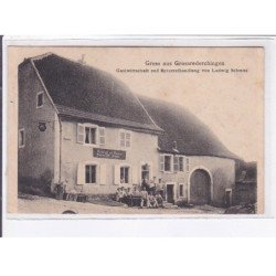 GROSSREDERCHINGEN: gruss aus gastwirtschaft und spezereihandlung von ludwig schmitt - très bon état