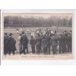 POITIERS: un match au jardin de blossac 1er phase, rugby - état