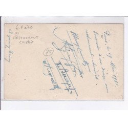 PARIS: restaurant chinois - état