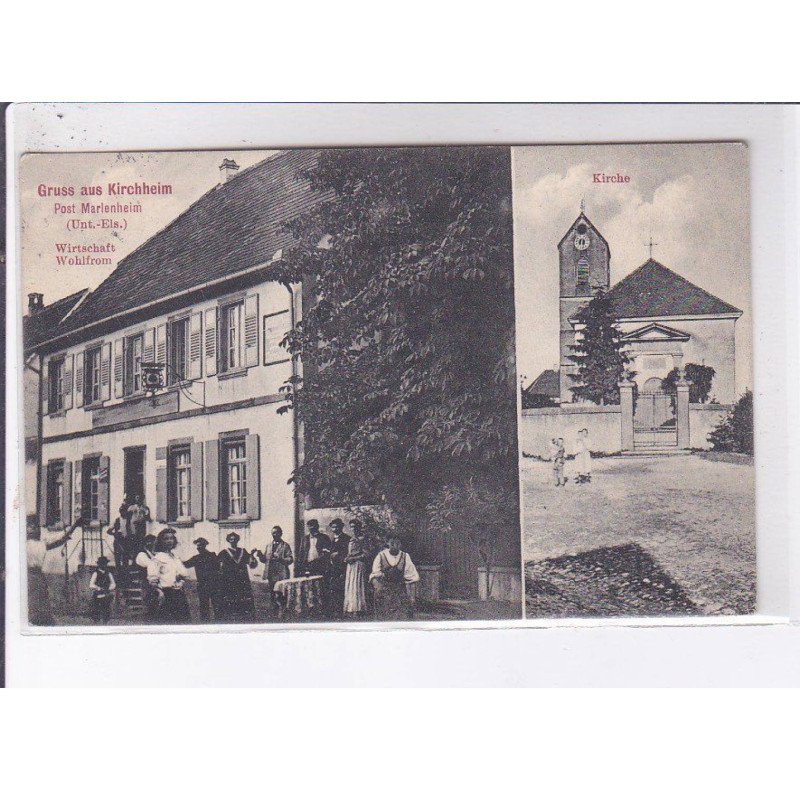 KIRCHHEIM: gruss aus kirchheim post marlenheim - très bon état KIRCHHEIM: gruss aus kirchheim post marlenheim - très bon état