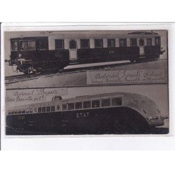 Autorail Renault ligne Lisieux Deauville Trouville - Bugatti Paris Deuauville: chemin de fer - très bon état