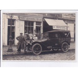 EPINAY: carte photo du magasin " a l'économie" 47 bld de la briche, rouge  (épicerie)- très bon état