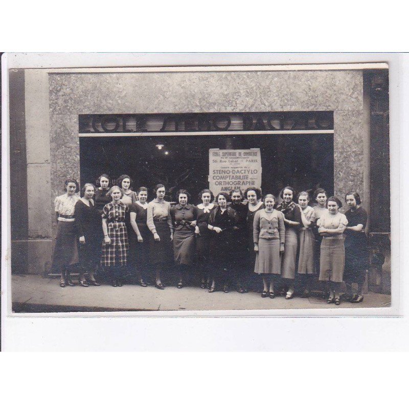 PARIS: 75018 56 rue labat école de STENO-DACTYLO - très bon état