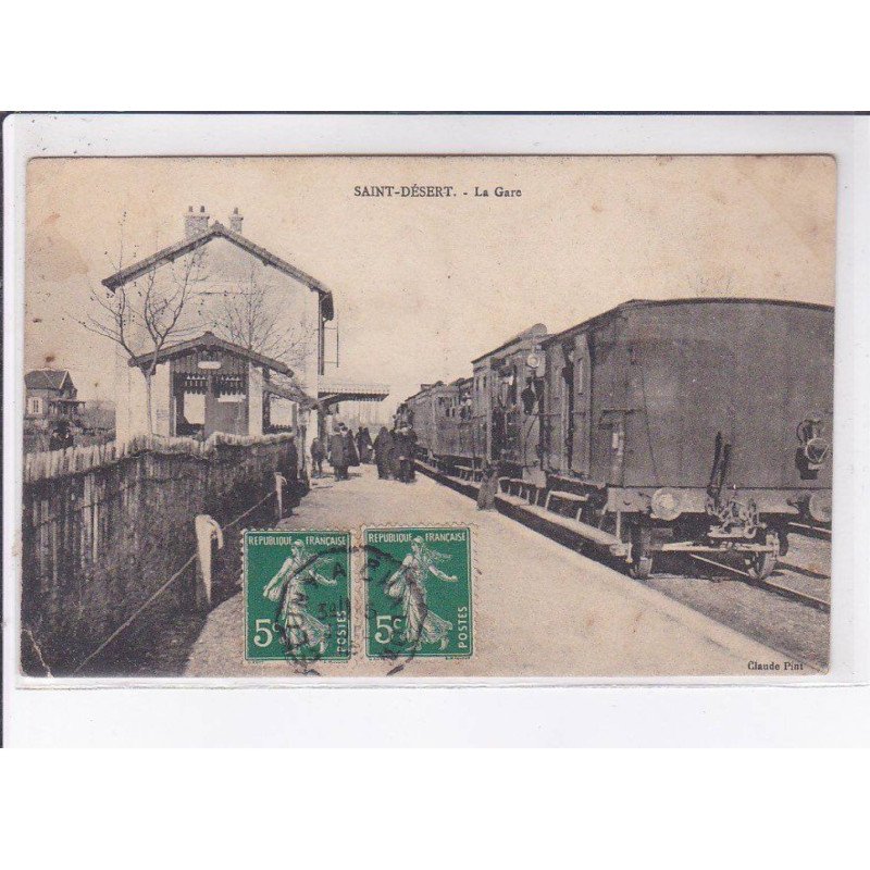 SAINT-DESERT: la gare - état