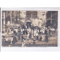 RETHEL: sortie de la messe de sainte-anne 1912, wilmet - très bon état