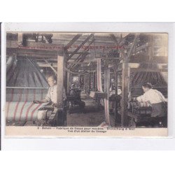 BOHAIN: fabrique de tissus pour meubles, brunschwig et weil, vue d'un atelier de tissage - très bon état