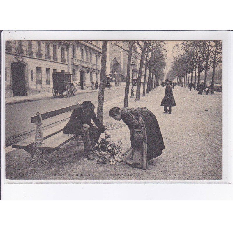 PARIS: Scenes parisiennes - le marchand d'ail - très bon état