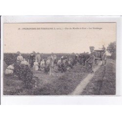 INGRANDES-de-TOURAINE: clos de moulin-à-vent, les vendanges - très bon état