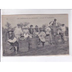 LOIR ET CHER: les vendanges en sologne groupe de vendangeurs - très bon état