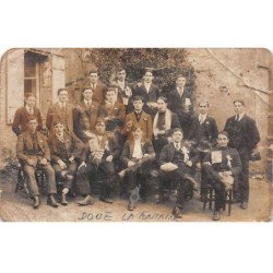 DOUE LA FONTAINE - Carte photo - Classe 1916 - Soldats - état
