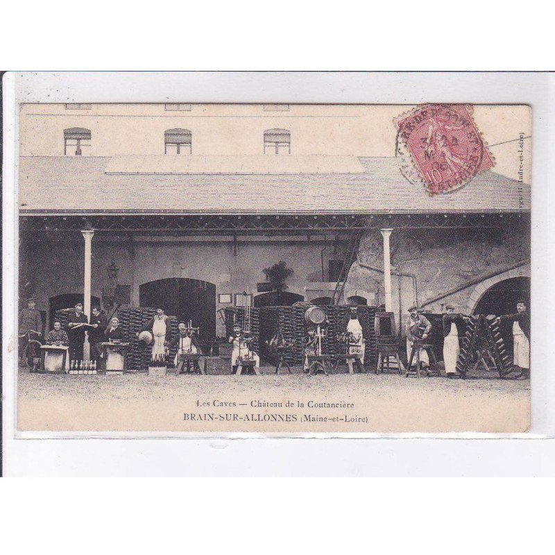 BRAIN-sur-ALLONNES: les caves, château de la coutancière - très bon état