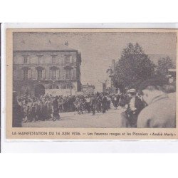 ORLEANS: lot de 11CPA la manifestation antifasciste d'orleans 22 avril 1934 - très bon état