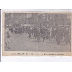 ORLEANS: lot de 11CPA la manifestation antifasciste d'orleans 22 avril 1934 - très bon état