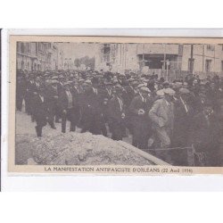 ORLEANS: lot de 11CPA la manifestation antifasciste d'orleans 22 avril 1934 - très bon état