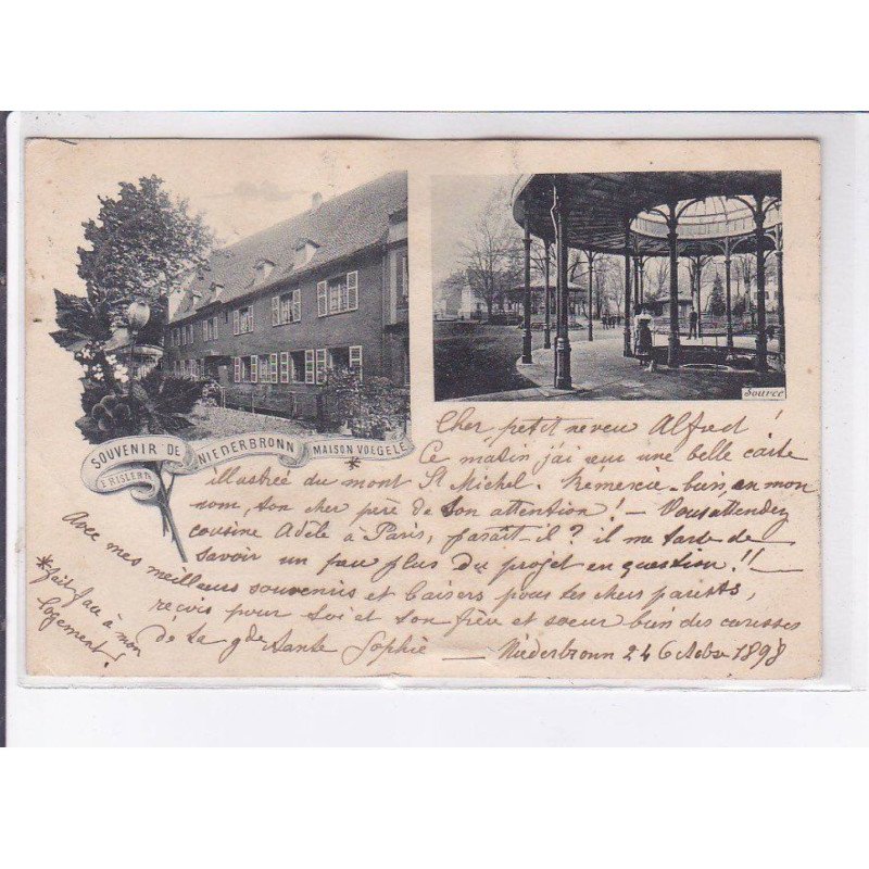 NIEDERBRONN: souvenir, maison voegele - très bon état