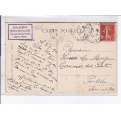 PORT-en-BESSIN: montage d'un des blocs de granit du parapet (scaphandrier)- très bon état