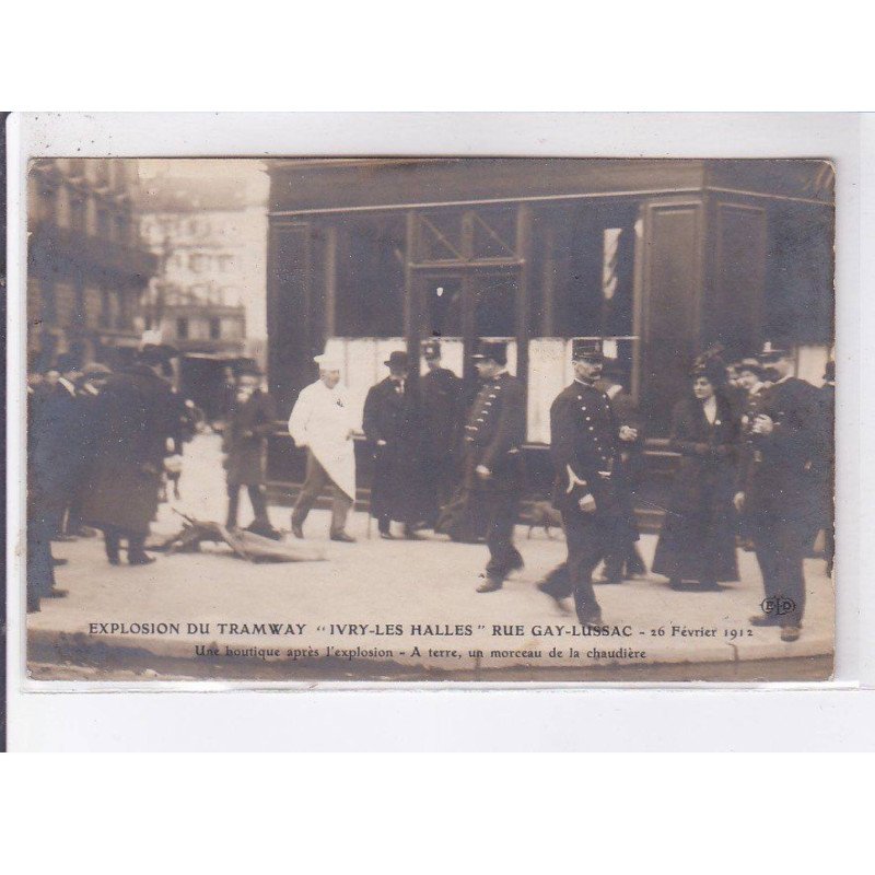 PARIS: 75005, explosion du tramway ivry-les-halles, rue gay-lussac, visite des inspecteurs - très bon état