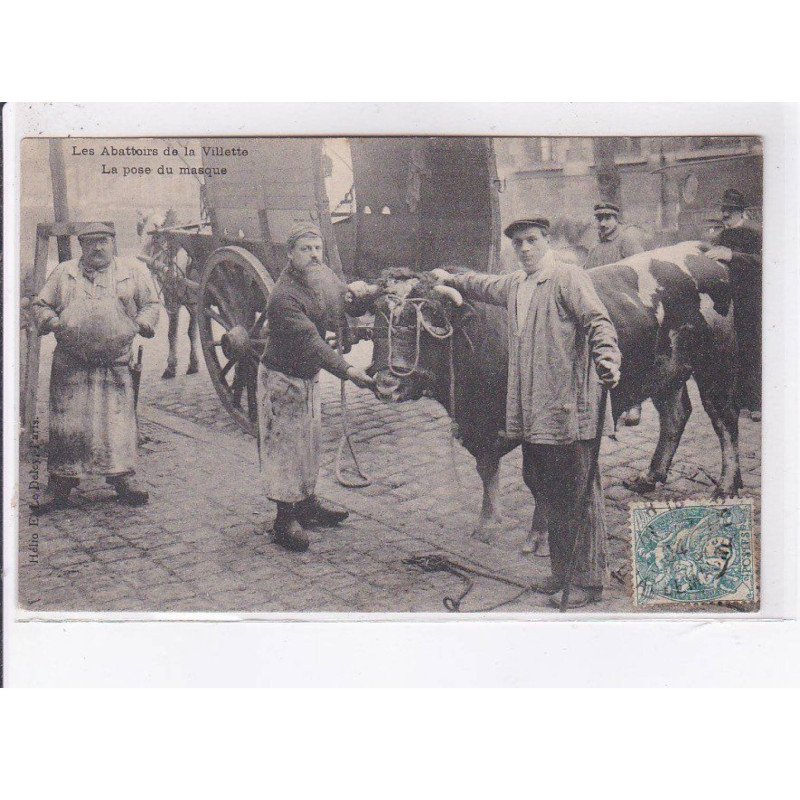 PARIS: les abattoirs de la villette la pose du masque 75019 - très bon état